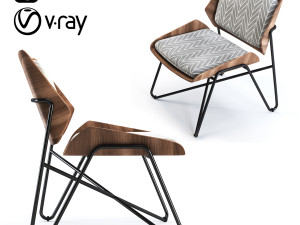 janine abraham dirk jan rollounge chair 3D Model