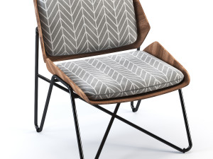 janine abraham dirk jan rollounge chair 3D Model