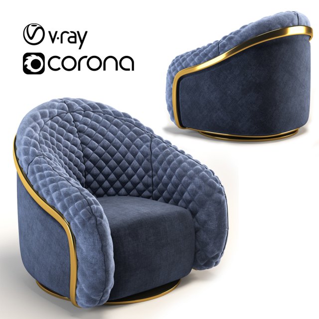 cantori portofino armchair 3D Modell .c4d .max .obj .3ds .fbx .stl .blend
