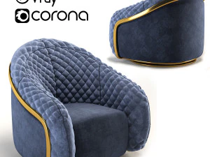 poltrona cantori portofino Modelo 3D