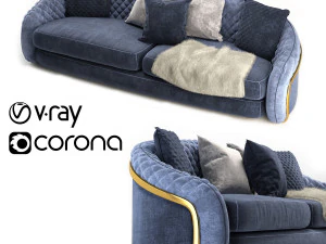cantori portofino sofa 3D Model