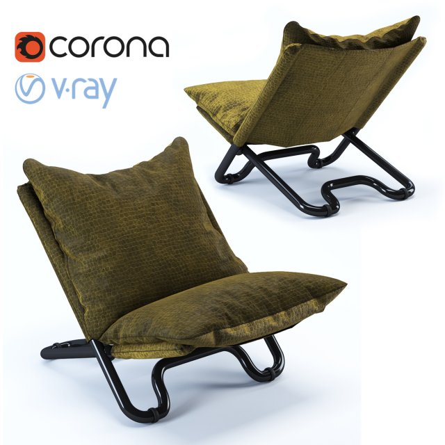 cross low london arm chair 3Dモデル .c4d .max .obj .3ds .fbx .stl .blend 
