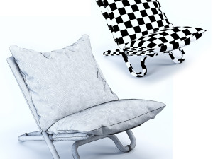 cross low london arm chair 3Dモデル