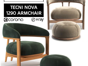 tecni nova-1290 armchair 3D Model