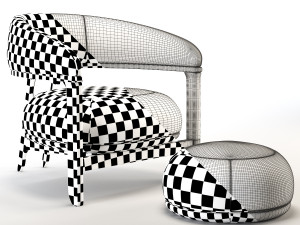tecni nova-1290 armchair Modèle 3D