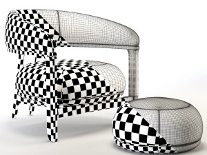 tecni nova-1290 armchair 3D Model