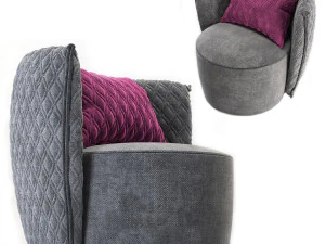 leaf comfortable armchair 3D Model