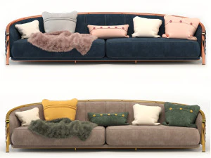 sofa rugiano furniture nella vetrina new 3D Model