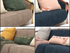 sofa rugiano furniture nella vetrina new 3D Model