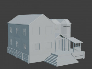 abandoned wood house 3D Model