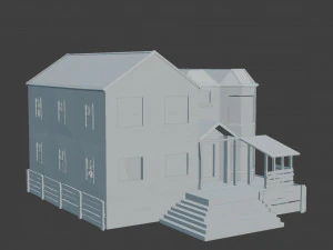 abandoned wood house 3D Model