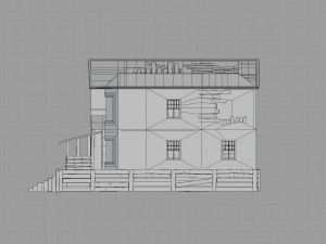 abandoned wood house 3D Model