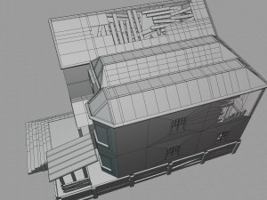 abandoned wood house 3D Model