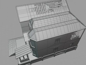 abandoned wood house 3D Model