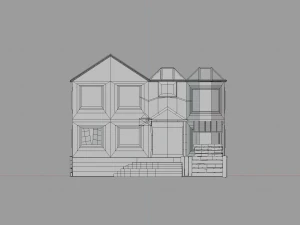 abandoned wood house 3D Model