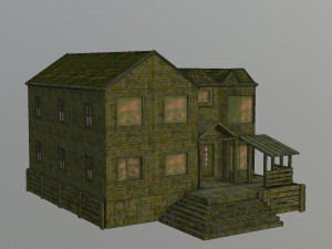 abandoned wood house 3D Model