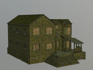 abandoned wood house 3D Model