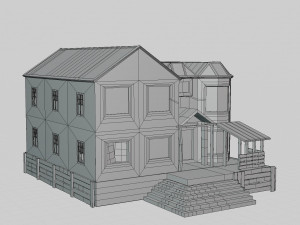 abandoned wood house 3D Model