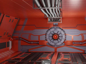 scifi corridor 3D Model