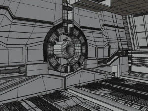 scifi corridor 3D Model