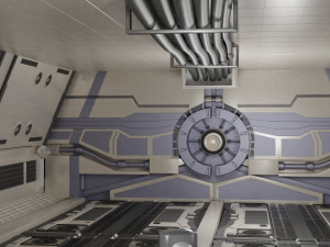 scifi corridor 3Dモデル