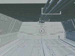 scifi corridor 3D Model