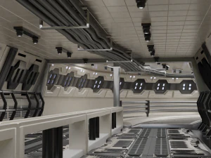 scifi corridor 3D Model