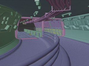 scifi corridor 3Dモデル