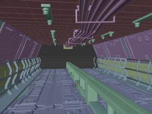 scifi corridor 3Dモデル