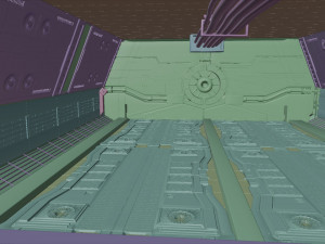 scifi corridor 3Dモデル