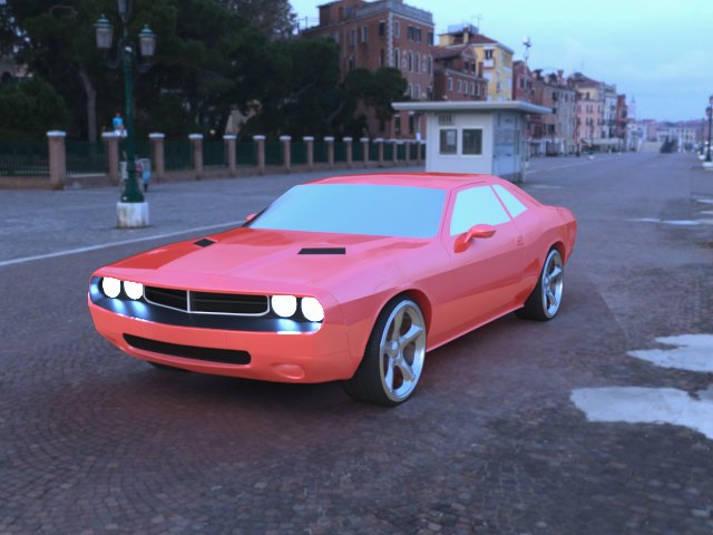 dodge challenger 3D Model .c4d .max .obj .3ds .fbx .stl .blend