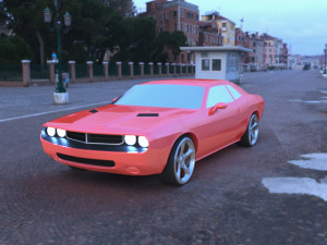dodge challenger Modello 3D