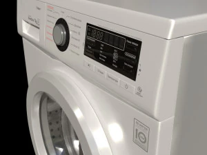washing machine lg f1296hds3 3D Model