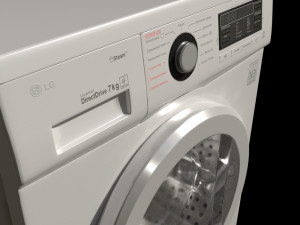 washing machine lg f1296hds3 Modello 3D