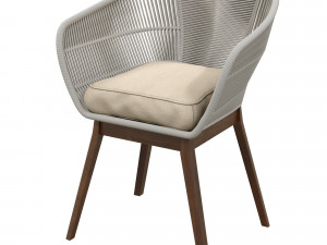 dining chair modloft jesper 3D 모델