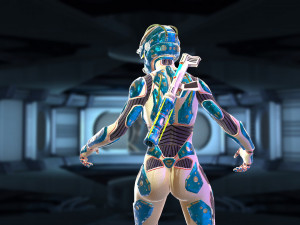 explorer girl Modelo 3D