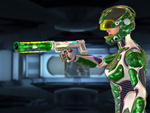 explorer girl Modelo 3D