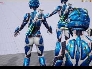 explorer girl Modelo 3D
