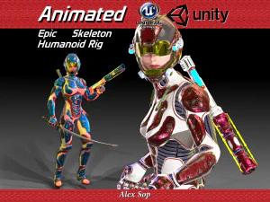 fille exploratrice Modèle 3D