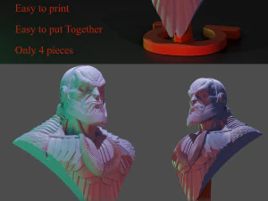 Busto Darkseid versione taglio snyder Modello di stampa 3D