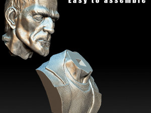 Frankenstein Bust Modello di stampa 3D