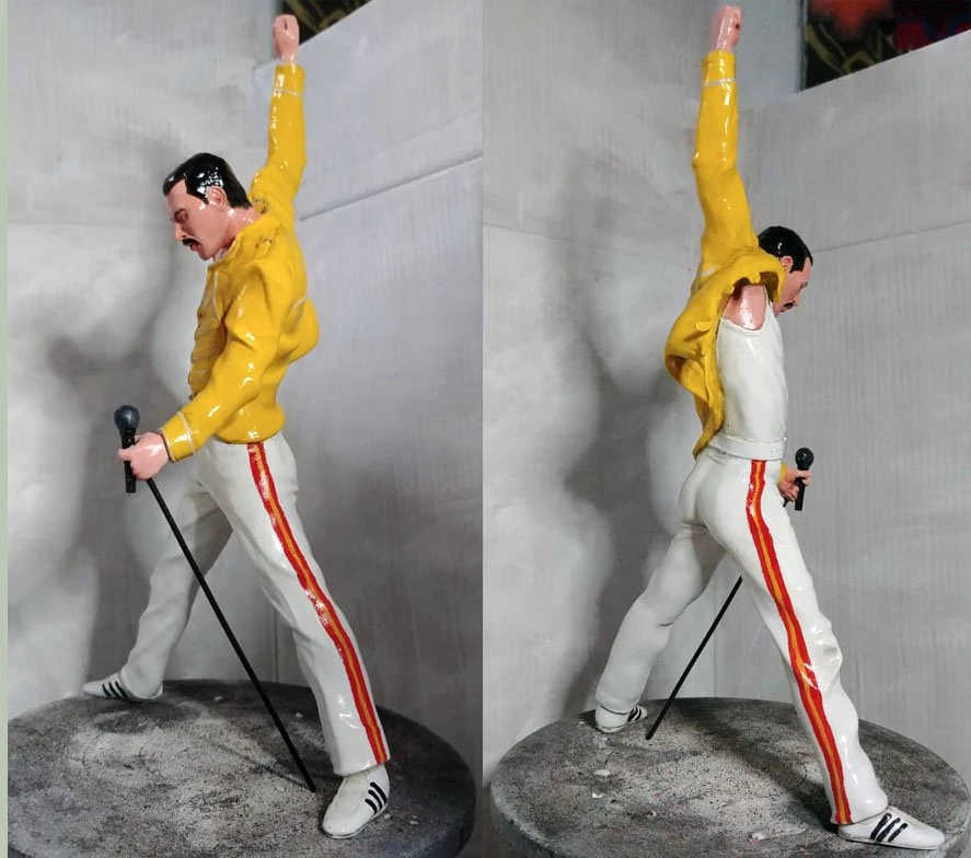 Freddie Mercury Queen Figure 3d 3D Print Model .c4d .max .obj .3ds .fbx .stl .blend 
