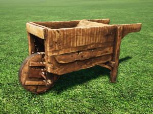 wooden cart 3D-Modell