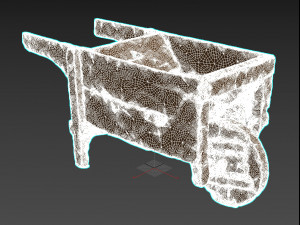 wooden cart 3D-Modell