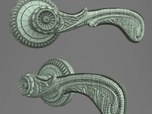 klamka do drzwi Porto Model 3D