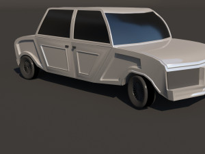 retro car Modèle 3D