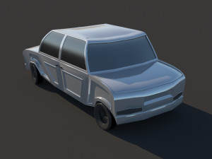 retro car 3D-Modell