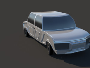 retro car 3D-Modell