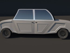 retro car 3D-Modell