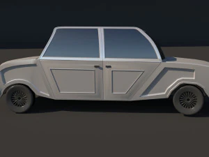 retro car 3D Model